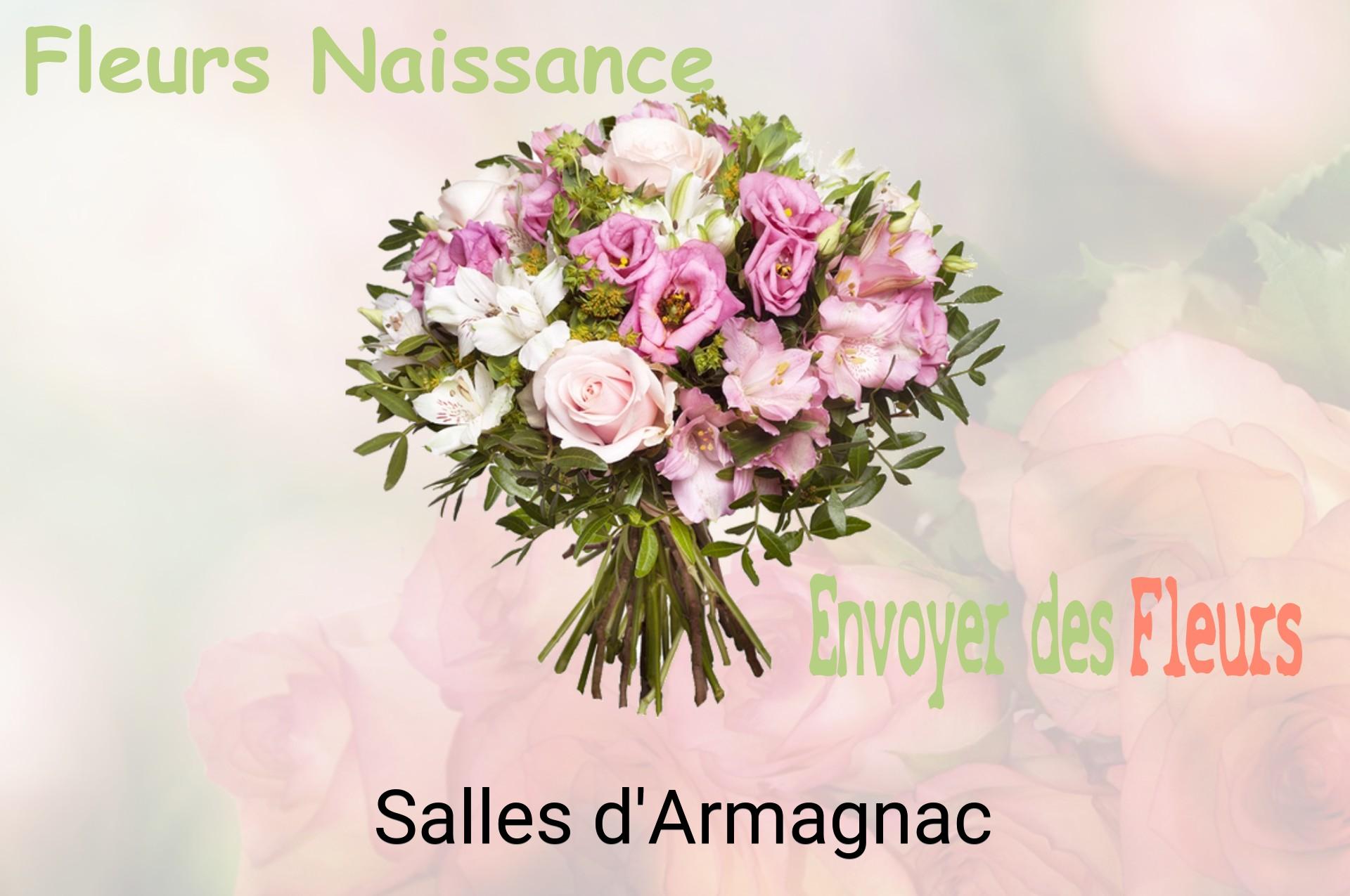 Bouquet de fleurs de naissance livré à Salles-d'Armagnac
